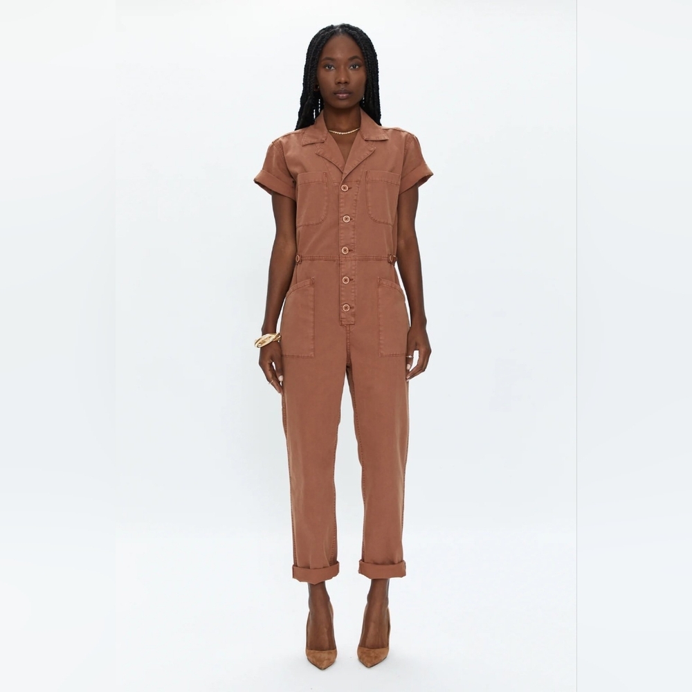Pistola - Grover Short-Sleeve Cotton Field Jumpsuit - Picture 2 of 9